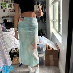 NWOT ZARA mesh flowy maxi skirt